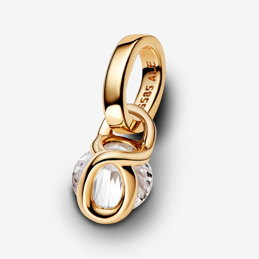 Lab-grown Diamond Infinity Pendant 0.75 carat tw 14k Gold