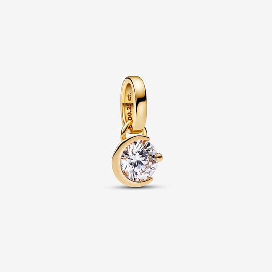 Lab-grown Diamond Moon Pendant 0.25 carat tw 14k Gold
