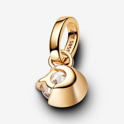 Lab-grown Diamond Moon Pendant 0.25 carat tw 14k Gold