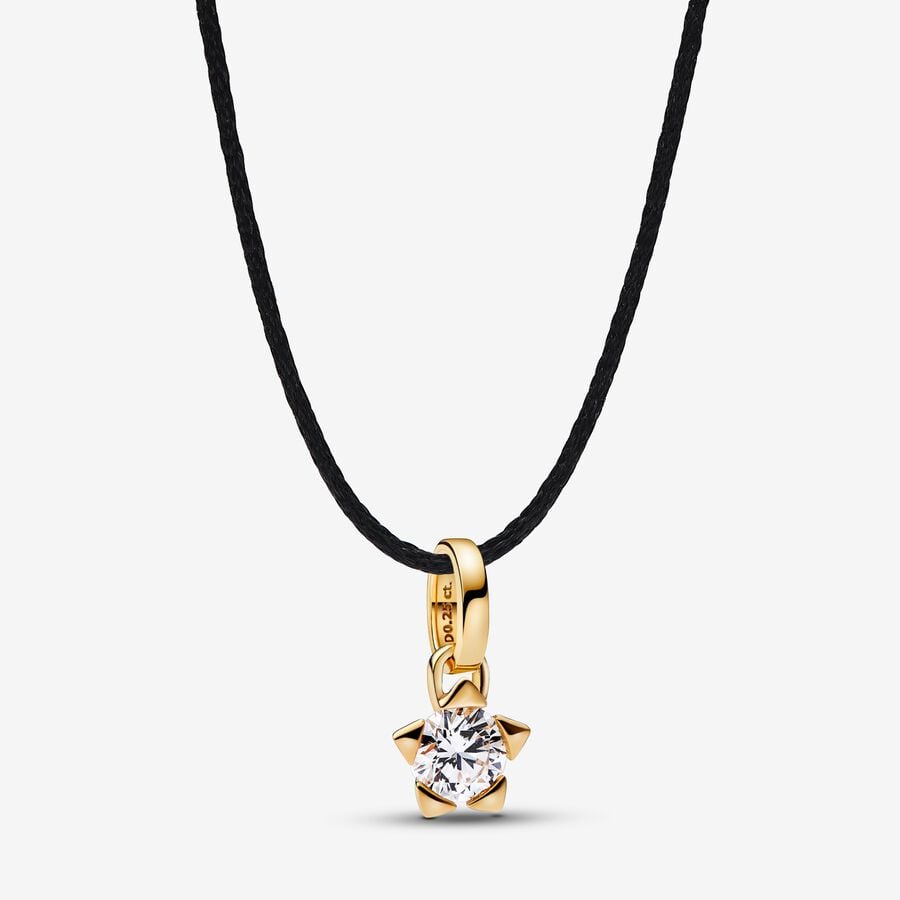 Talisman Lab-grown Diamond Star Pendant 0.25 carat tw 14k Gold