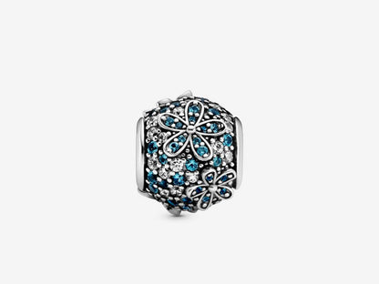 Teal Pavé Daisy Charm