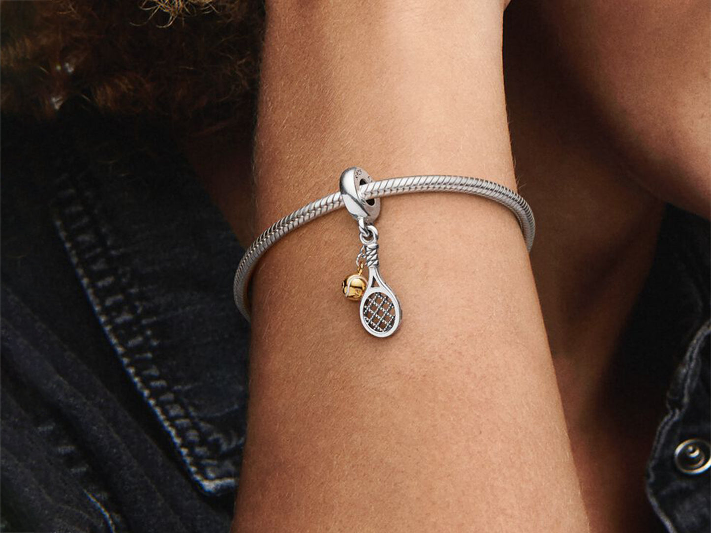 Tennis Racket and Ball Charm