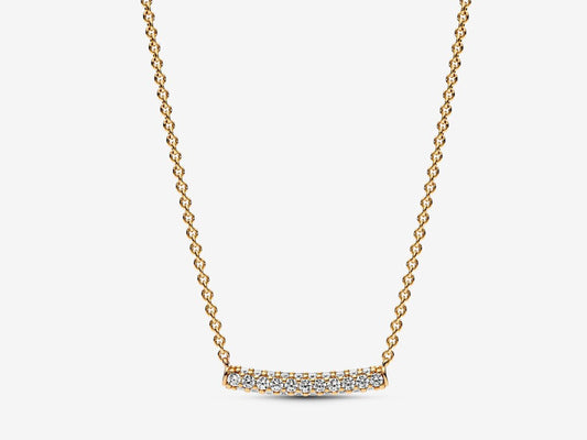 Timeless Pavé Single-row Bar Collier Necklace