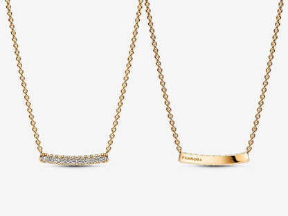 Timeless Pavé Single-row Bar Collier Necklace
