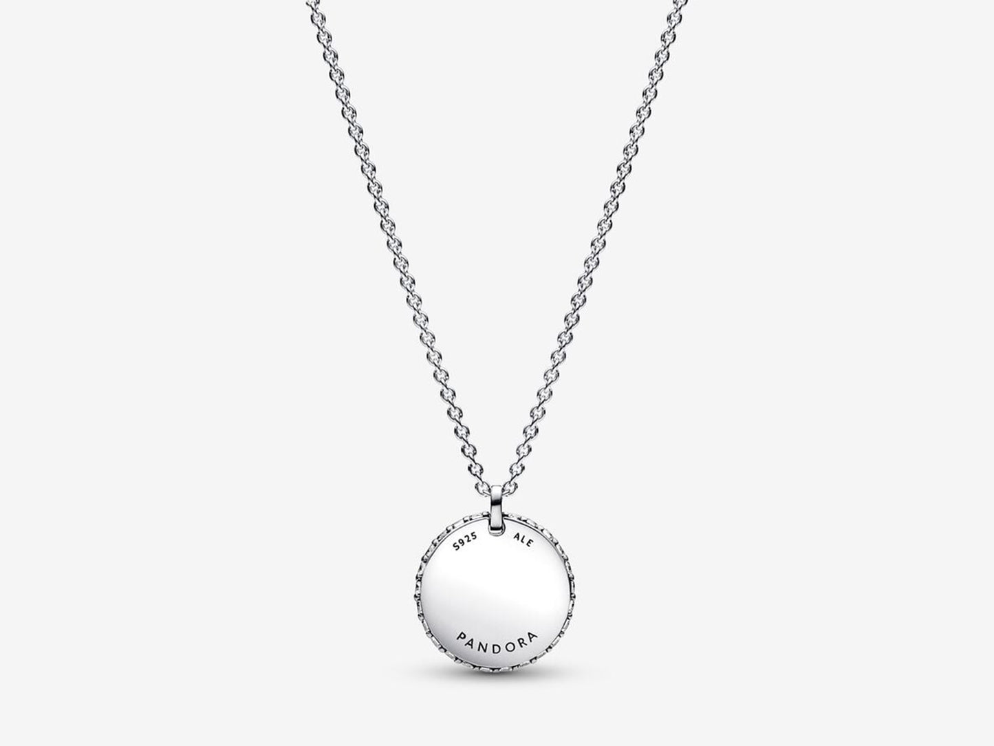 Timeless Pavé Round Pendant Necklace