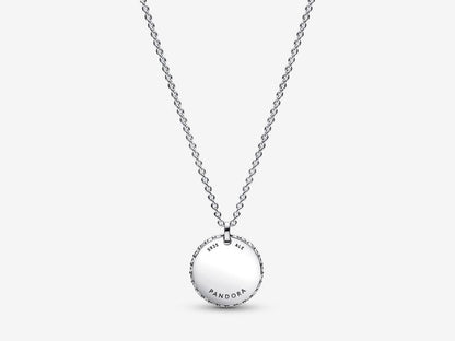 Timeless Pavé Round Pendant Necklace
