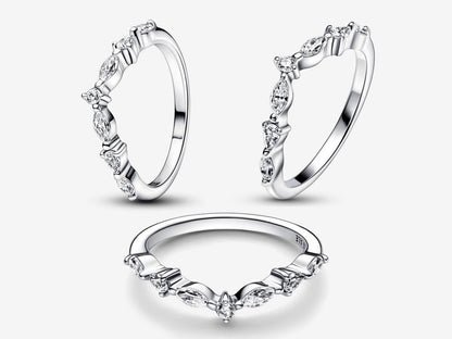 Timeless Wish Sparkling Alternating Ring
