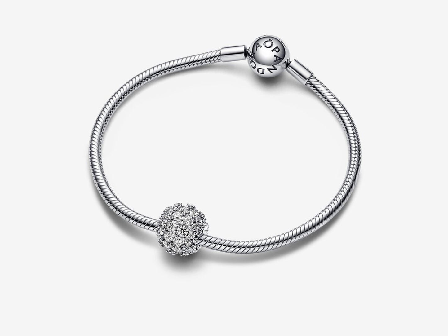 Sparkling Pavé Round Charm