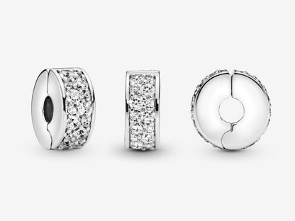 Clear Pavé Clip Charm