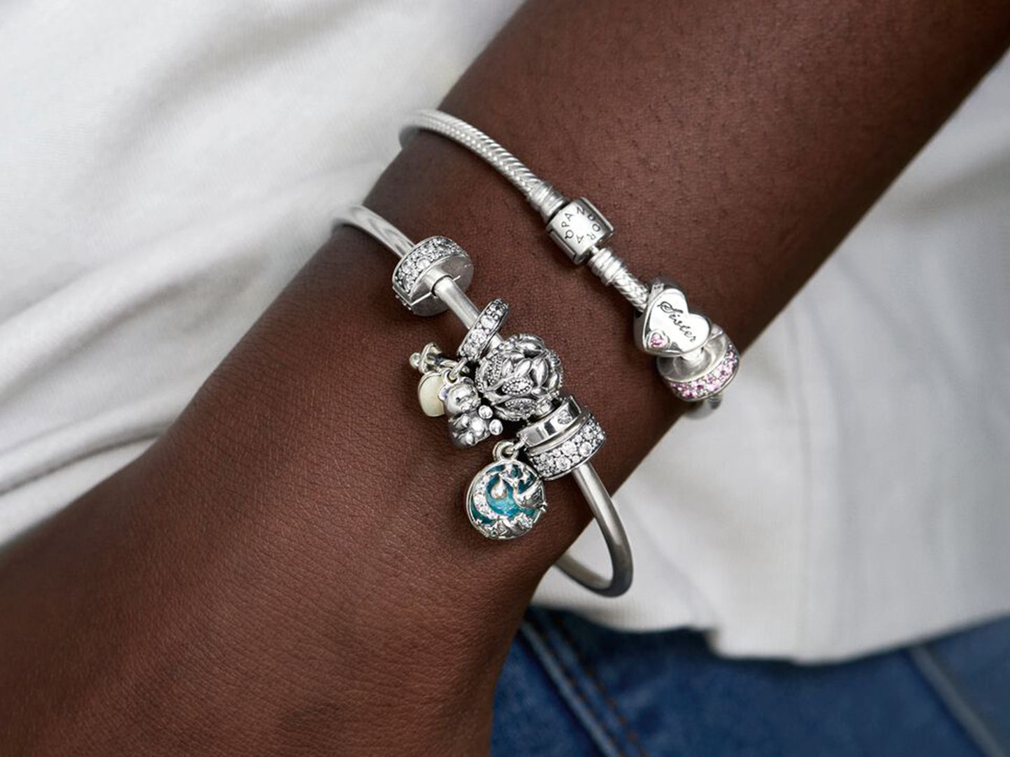 Clear Pavé Clip Charm