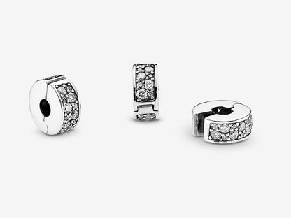 Clear Pavé Clip Charm