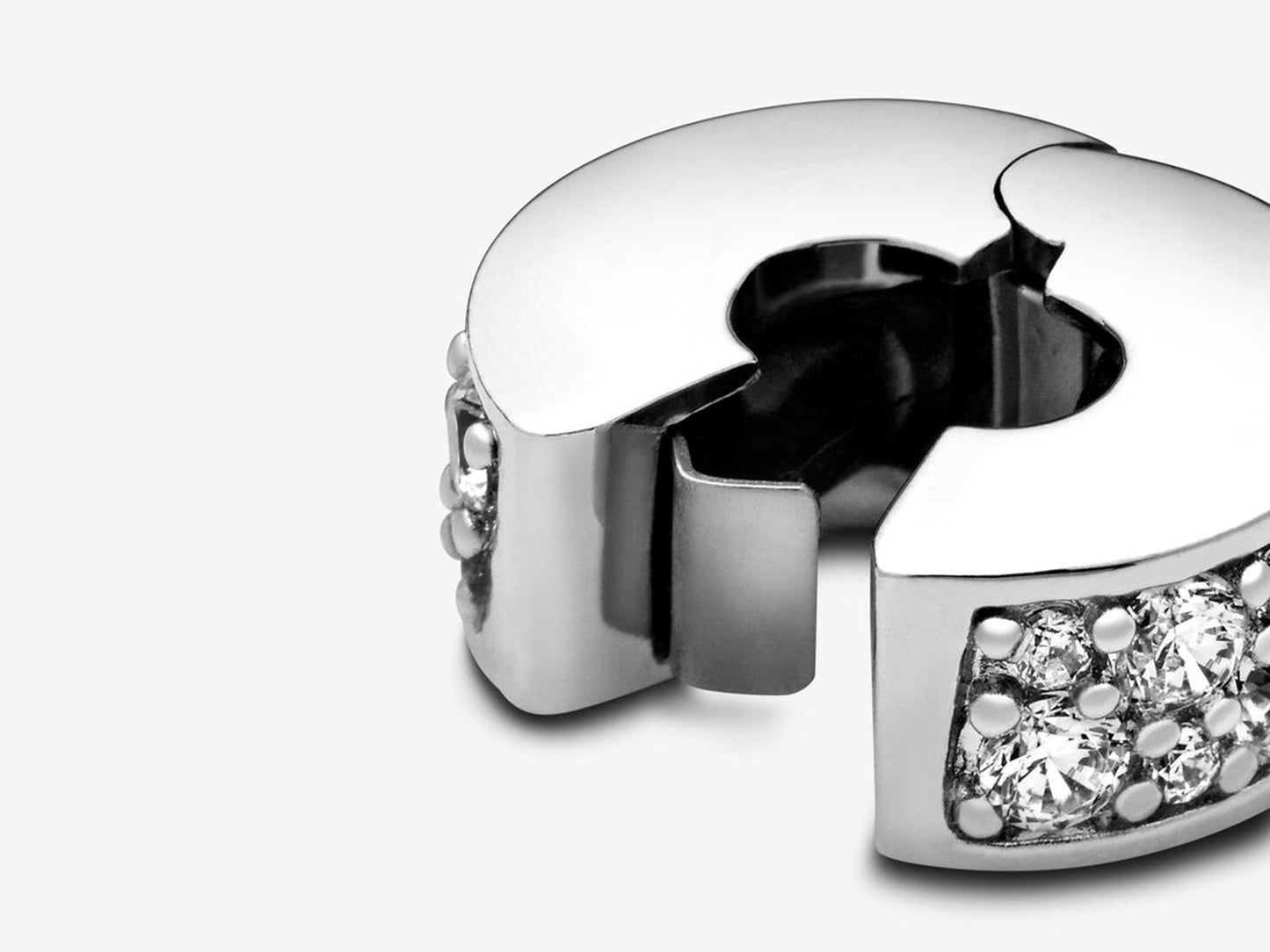 Clear Pavé Clip Charm