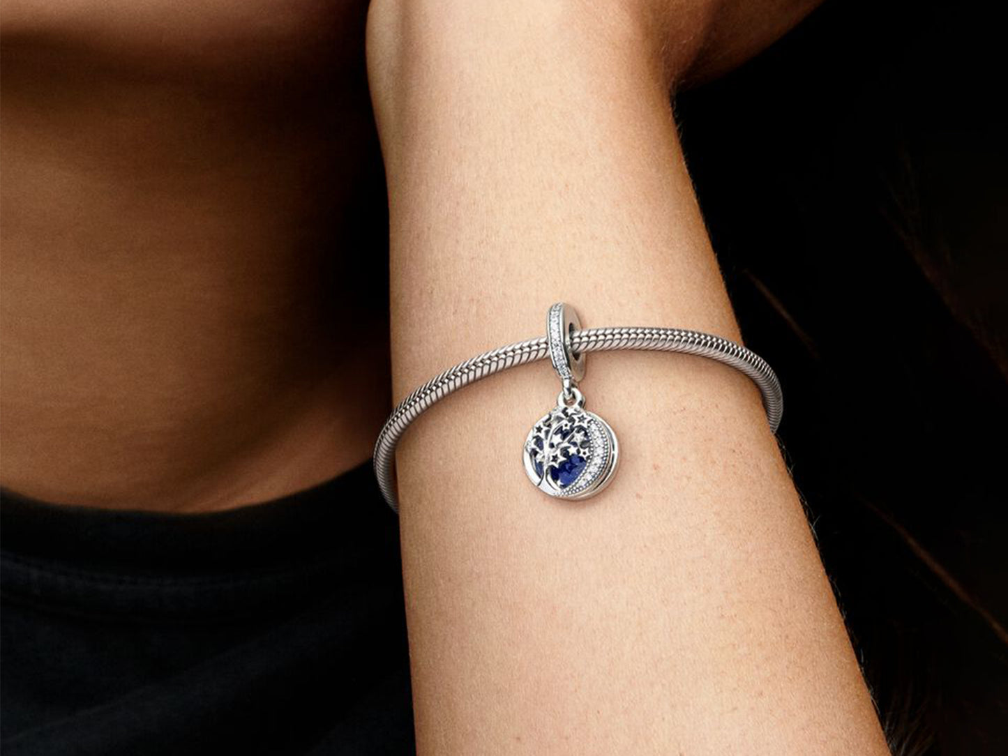 Double Dangle Tree & Galaxy Moon Charm