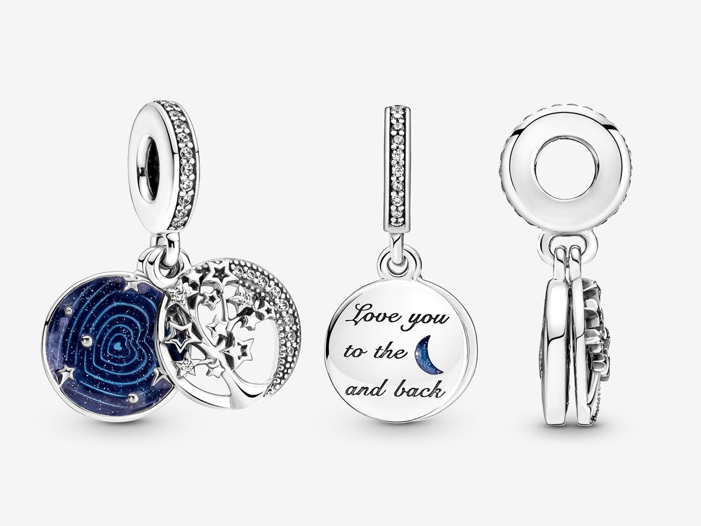 Double Dangle Tree & Galaxy Moon Charm