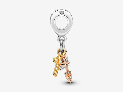 Tri-Color Faith Charm