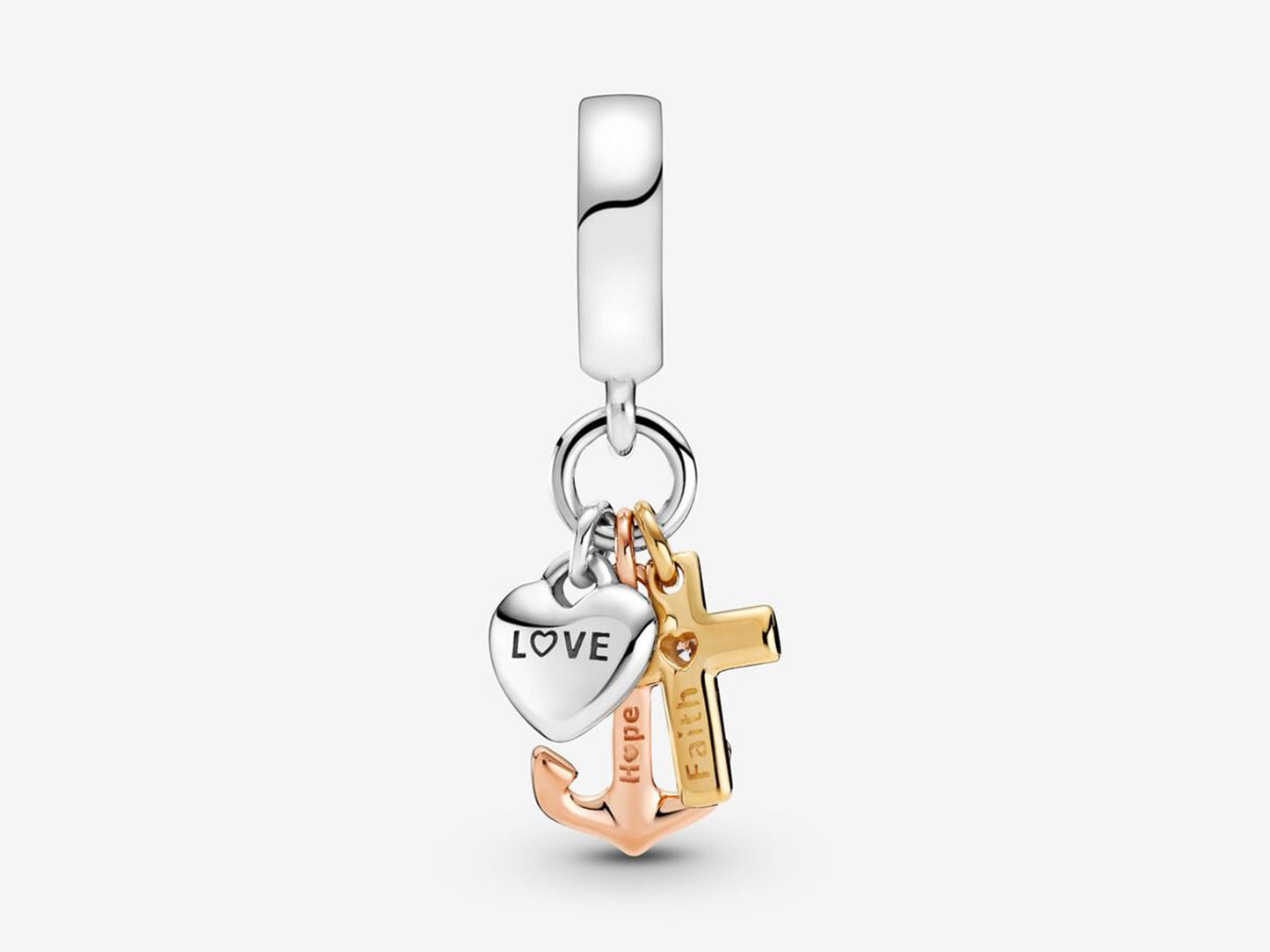 Tri-Color Faith Charm