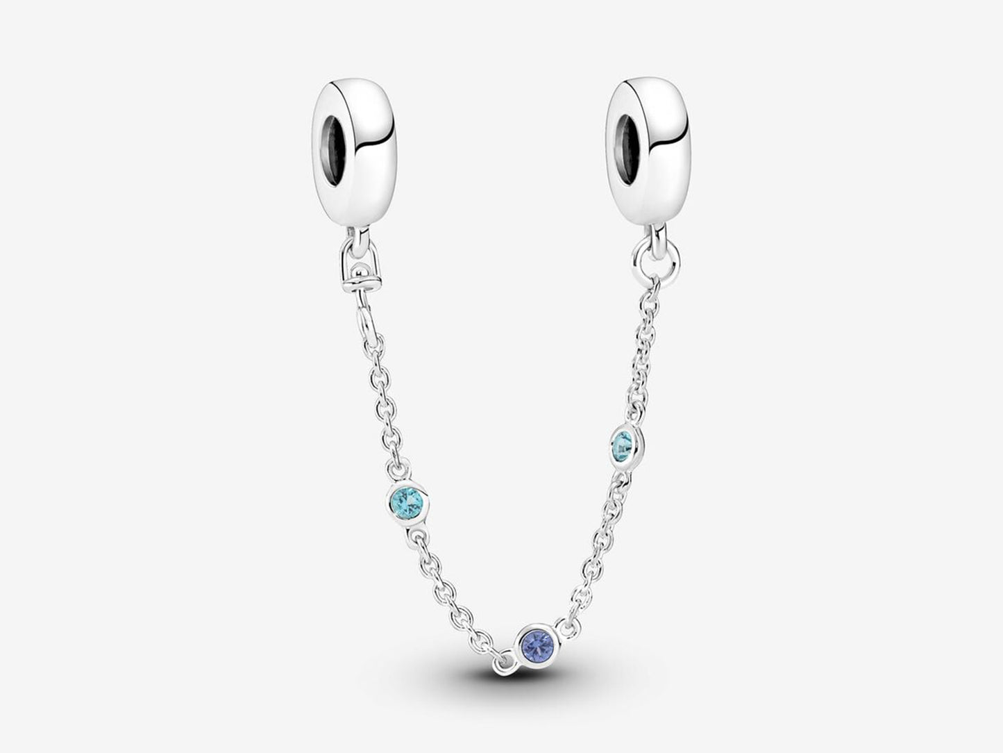 Triple Blue Stone Safety Chain