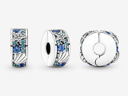 Tropical Starfish & Shell Clip Charm