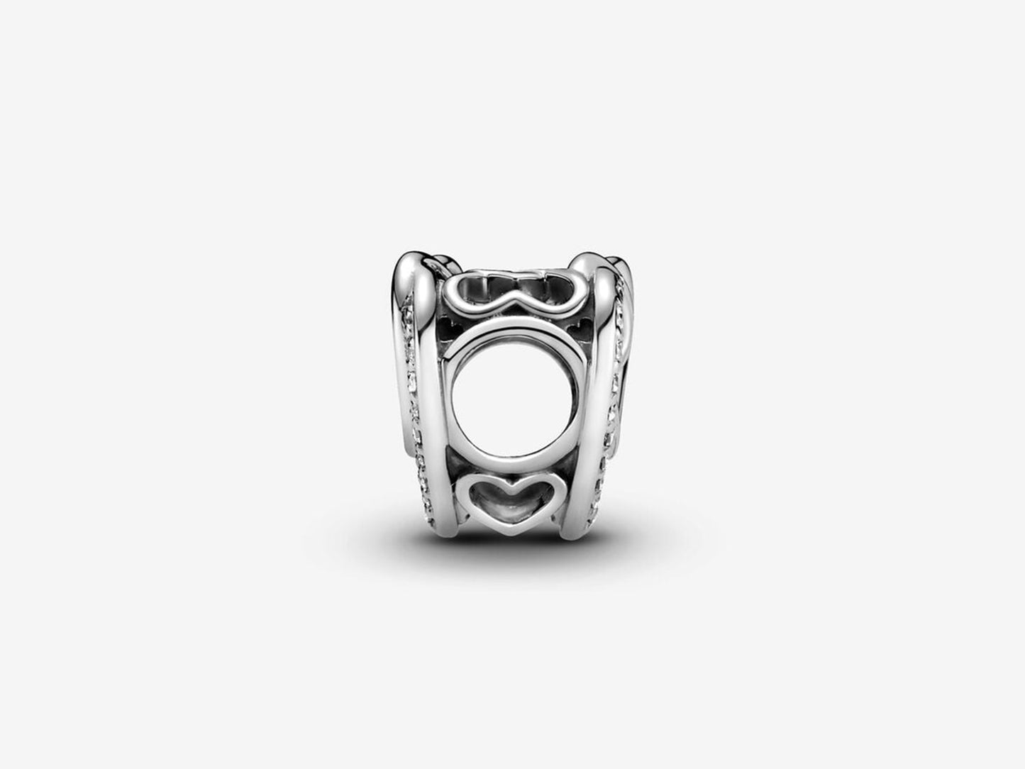 Sparkling Entwined Hearts Charm