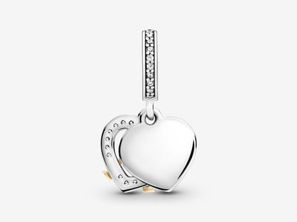 Two-tone Happy Anniversary Dangle Charm