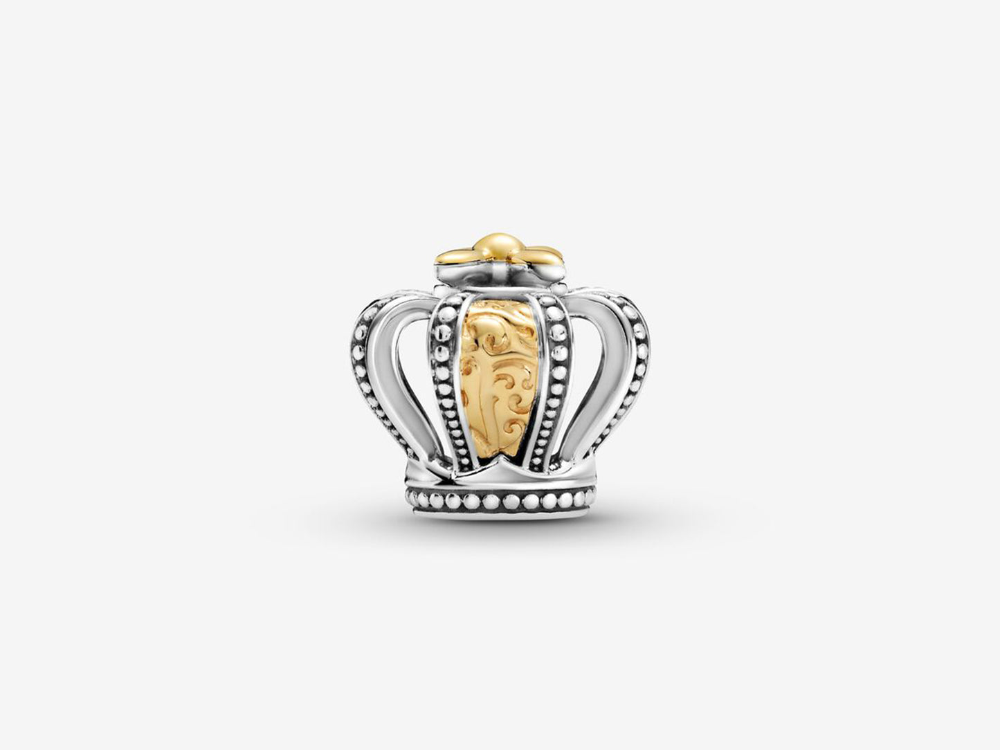 Two-Tone Crown Charm