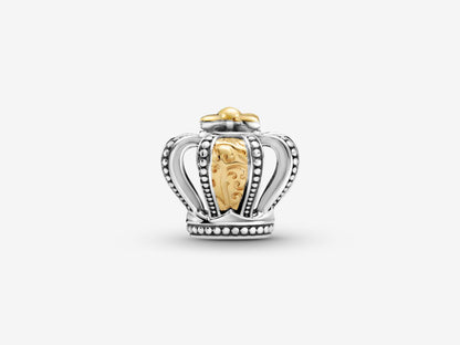 Two-Tone Crown Charm