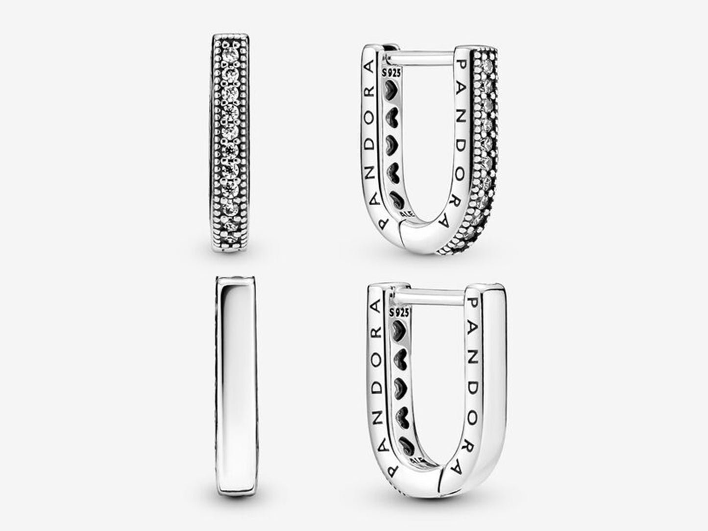 U-shaped Elegant Hoop Earrings