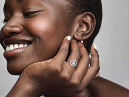 Vintage Circle Gem Ring