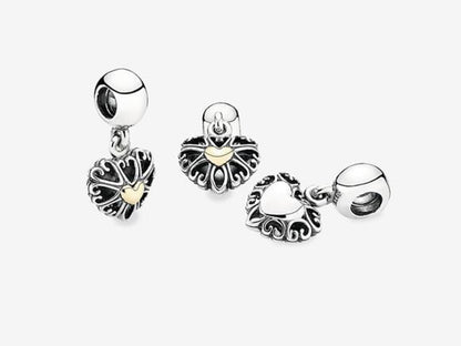 Vintage Love Hollow Charm