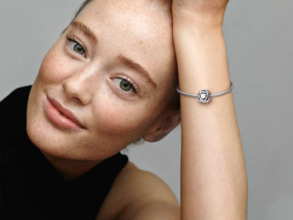 White Pearl Loop Charm