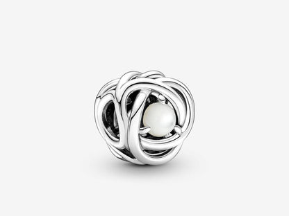 White Pearl Loop Charm