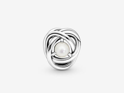 White Pearl Loop Charm