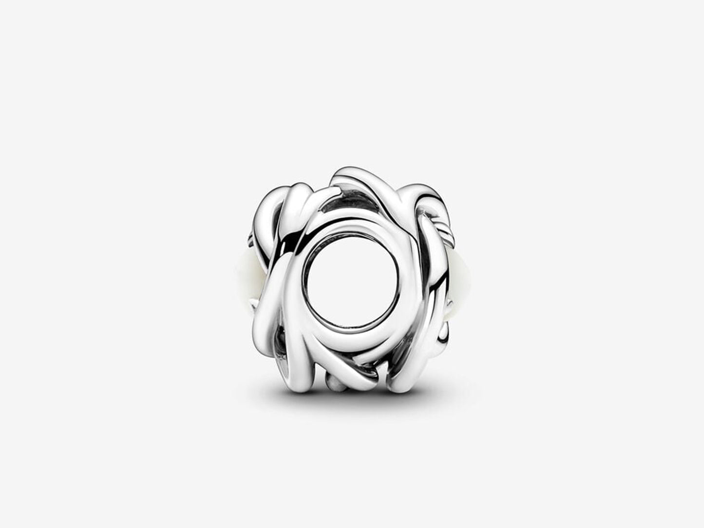 White Pearl Loop Charm