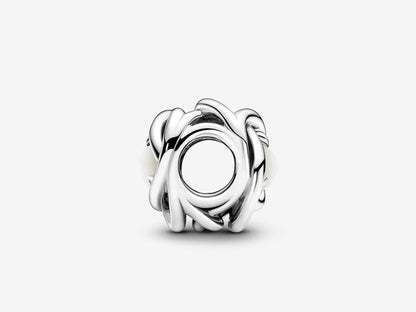 White Pearl Loop Charm