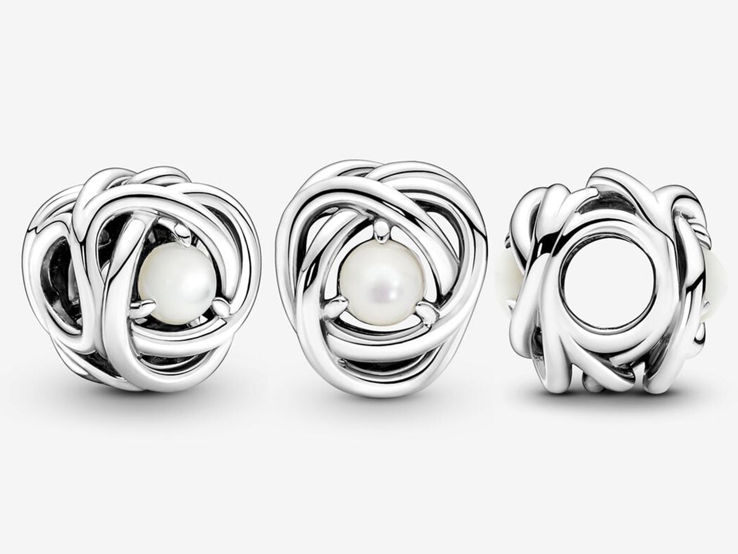 White Pearl Loop Charm