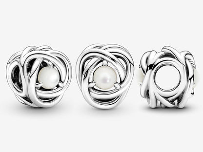 White Pearl Loop Charm