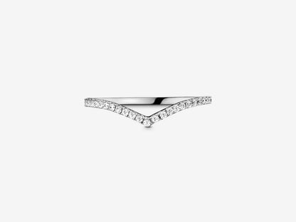 Sparkling Wishbone Ring