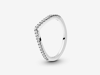Sparkling Wishbone Ring