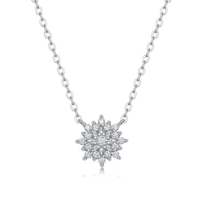 Polished Dot Moissanite Pendant Necklace