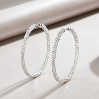 Professional Moissanite Earrings in 925 Silver