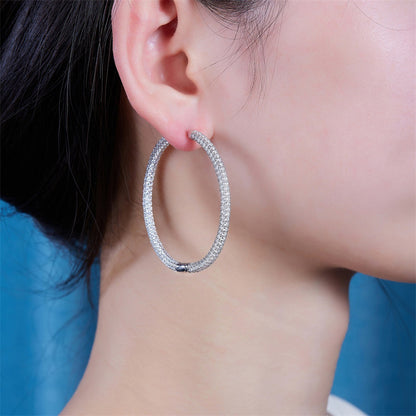 Professional Moissanite Earrings in 925 Silver