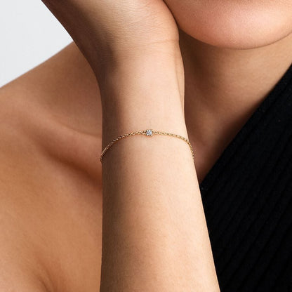 Round Brilliant Diamond Bracelet