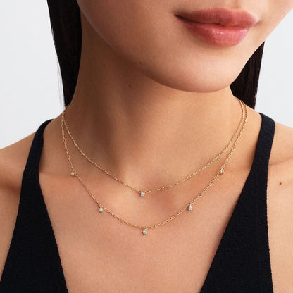 Single LabGrown Diamond Pendant Necklace