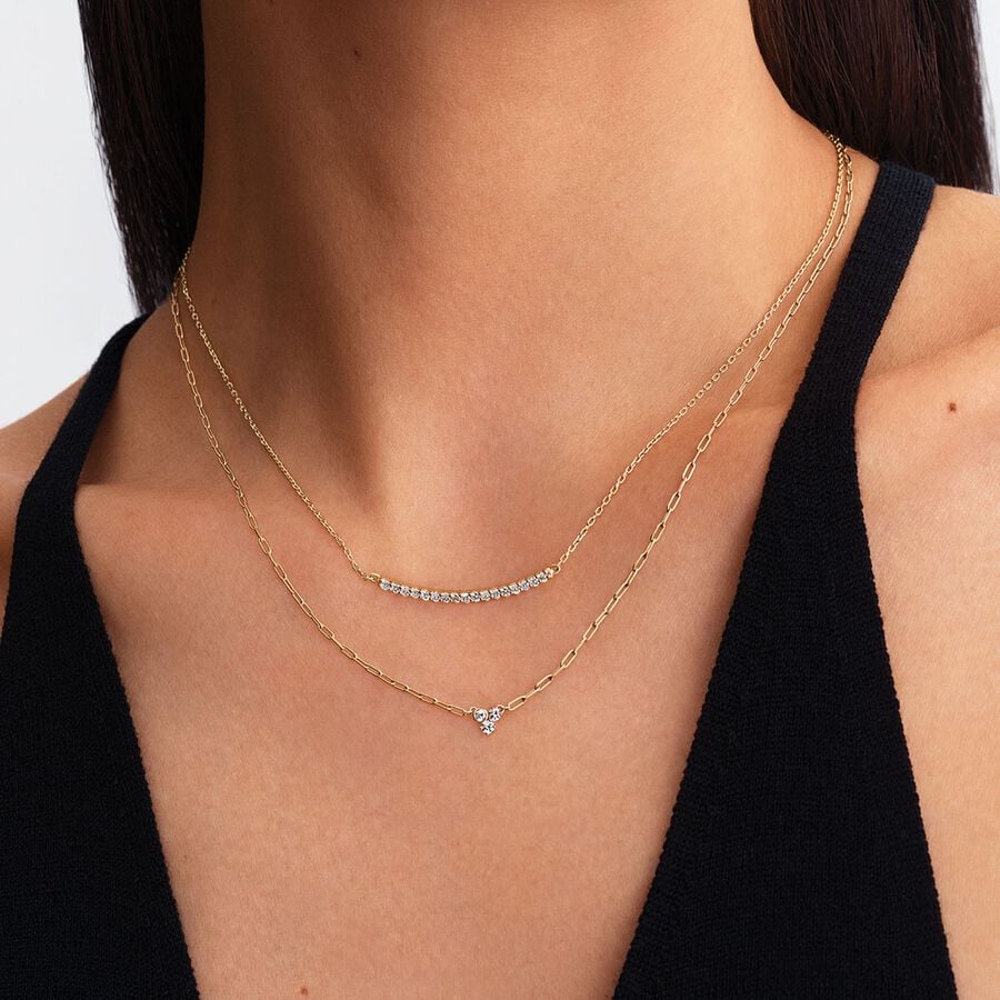 Shimmering LabGrown Diamond Necklace