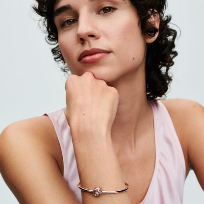 14k Rose Gold Encircled Bangle