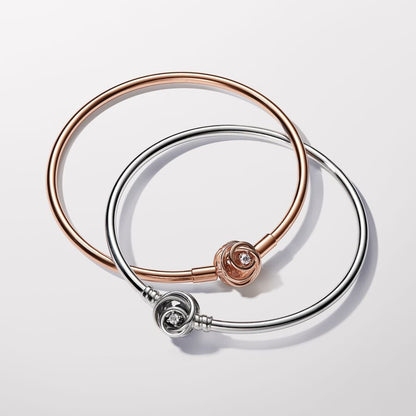 14k Rose Gold Encircled Bangle
