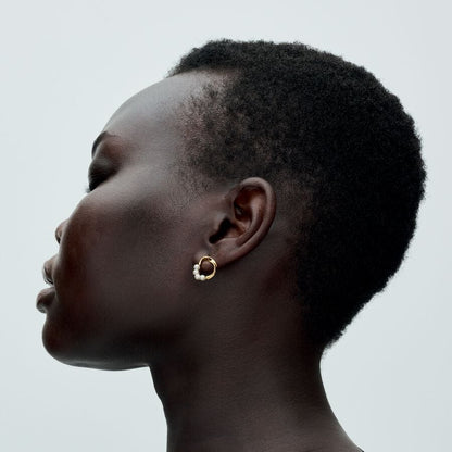 Essence Pearl Oval Stud Earrings