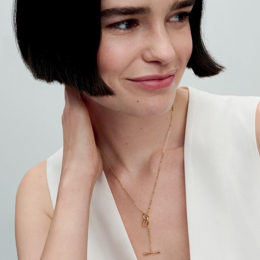 Organically Shaped Circles Necklace