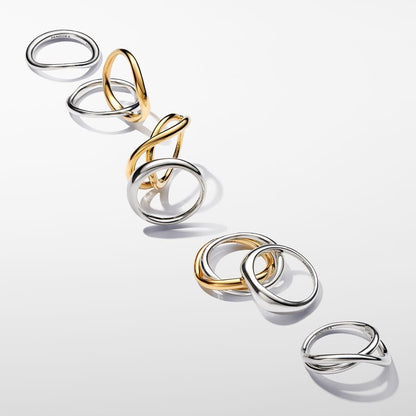 Organic Silver Band Ring