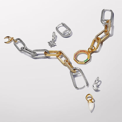 Silver Star Charm with CZ Stones